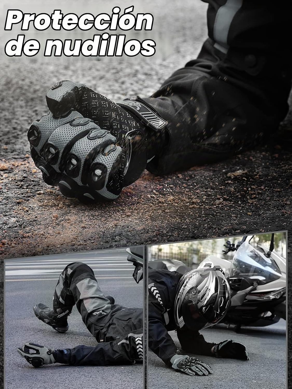 COFIT - Guantes de motocicleta con malla transpirable, guantes de m...