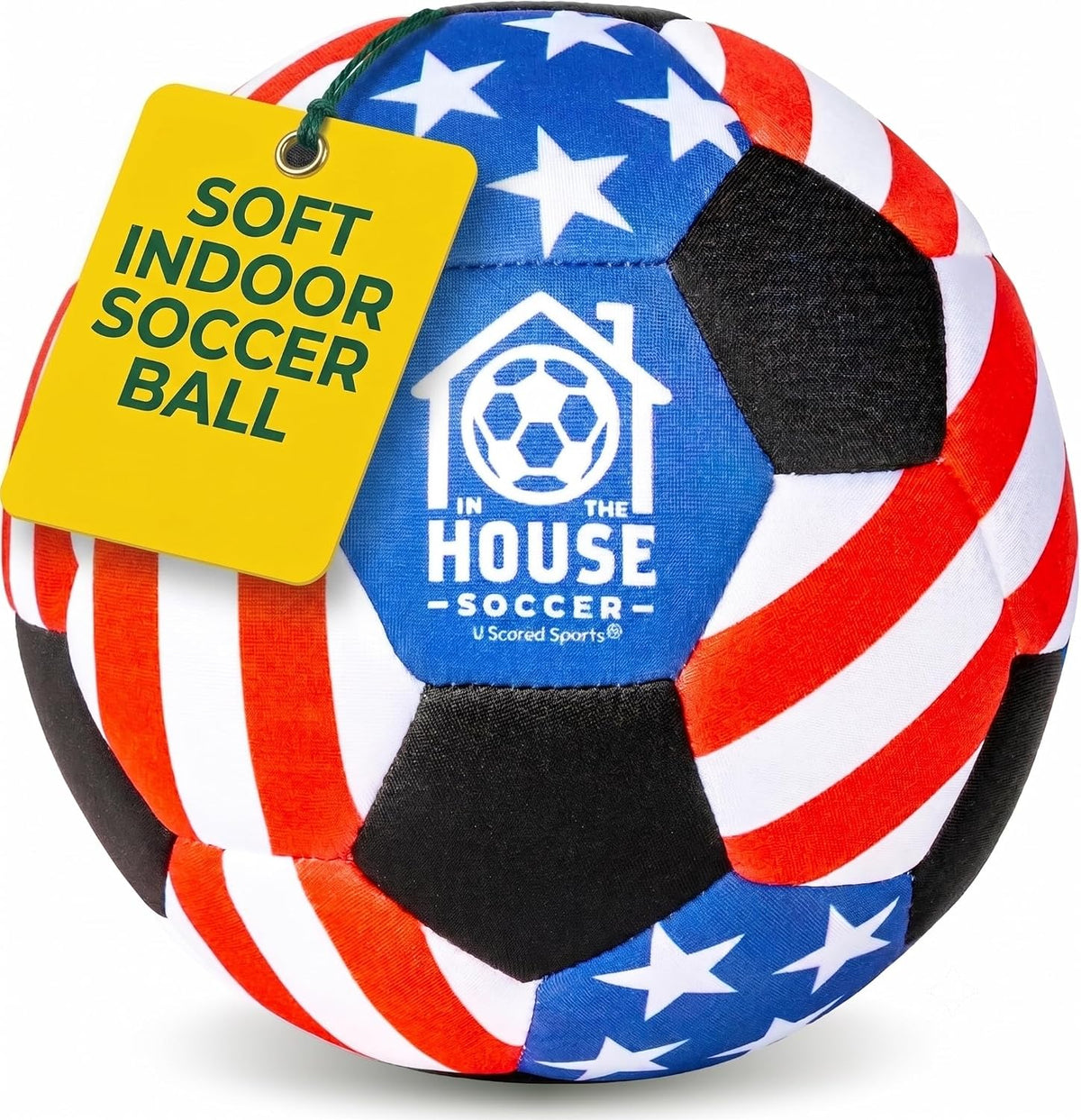 U Scored Sports in The House - Balón de fútbol acolchado tamaño 4 p...