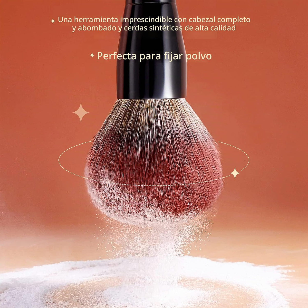 Jessup MUL01 - Brocha de maquillaje en polvo, cepillo de polvo mine...