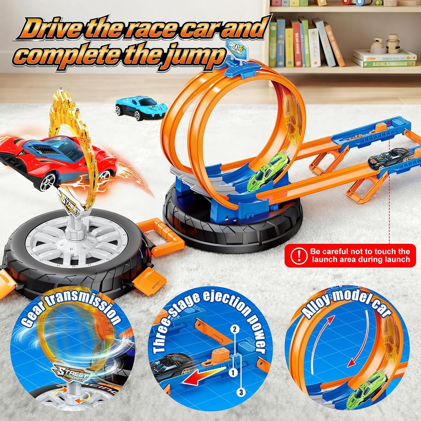 Juego de pista de autos de carreras 2026, juego de carreras para ni...