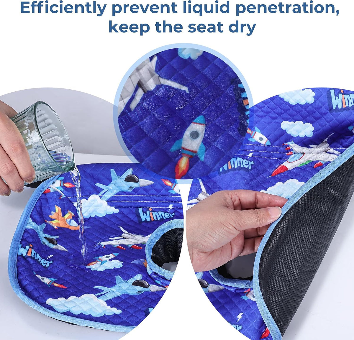 COOLBEBE Paquete de 2 protectores impermeables para asiento de coch...