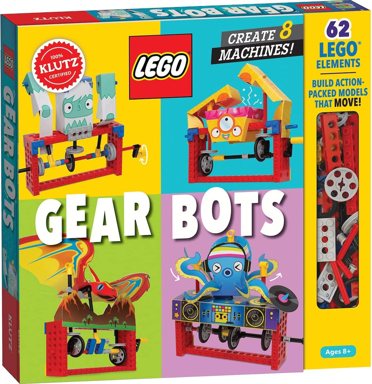 Kit de actividad Klutz Lego Gear Bots Science\/STEM para niños de 8...