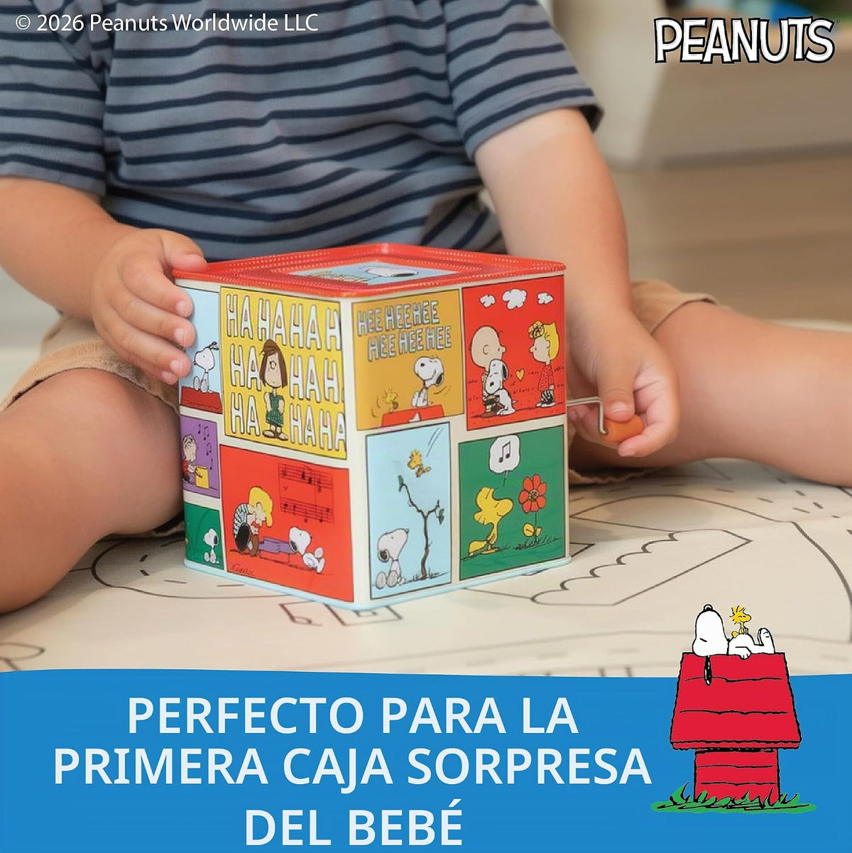 Kids Preferred Peanuts Jack in the Box with Snoopy - Juguete musica...