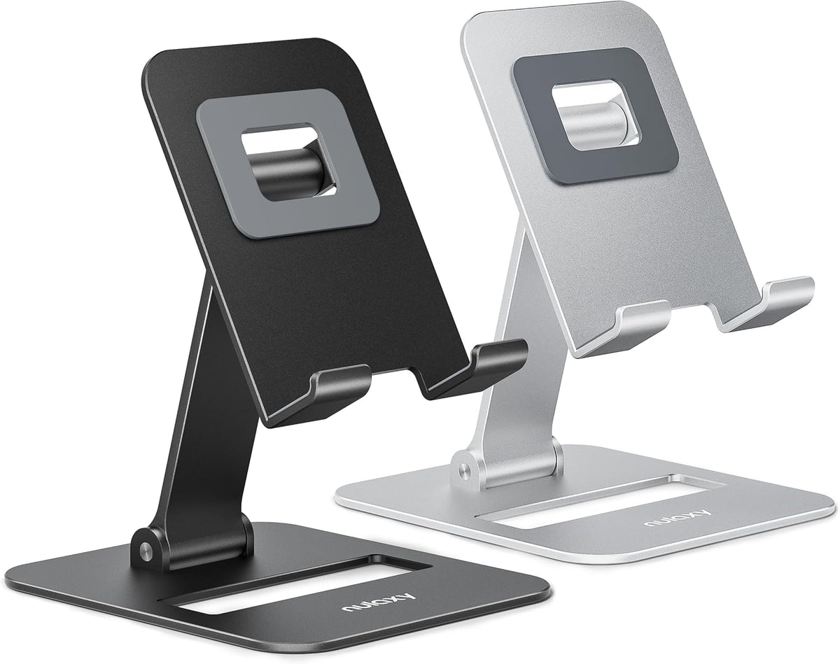 Nulaxy Paquete de 2 Soportes Plegables Duales para Teléfono Celular...