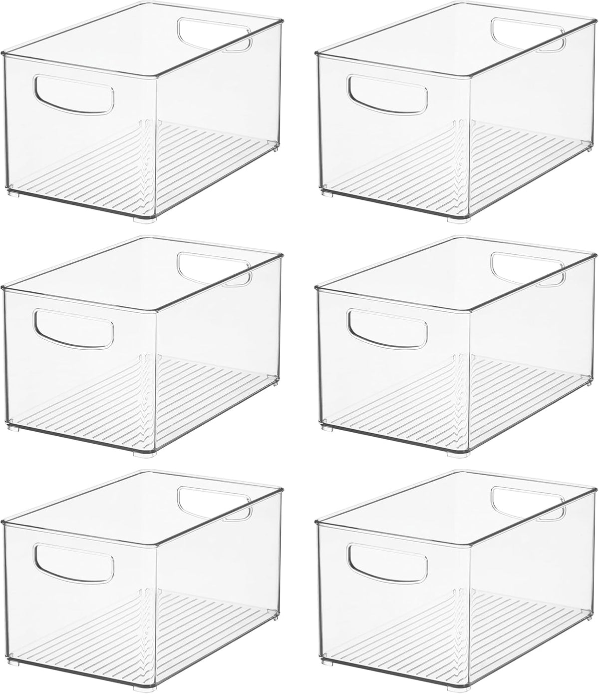 iDesign - Contenedor de plástico transparente apilable - Organizado...