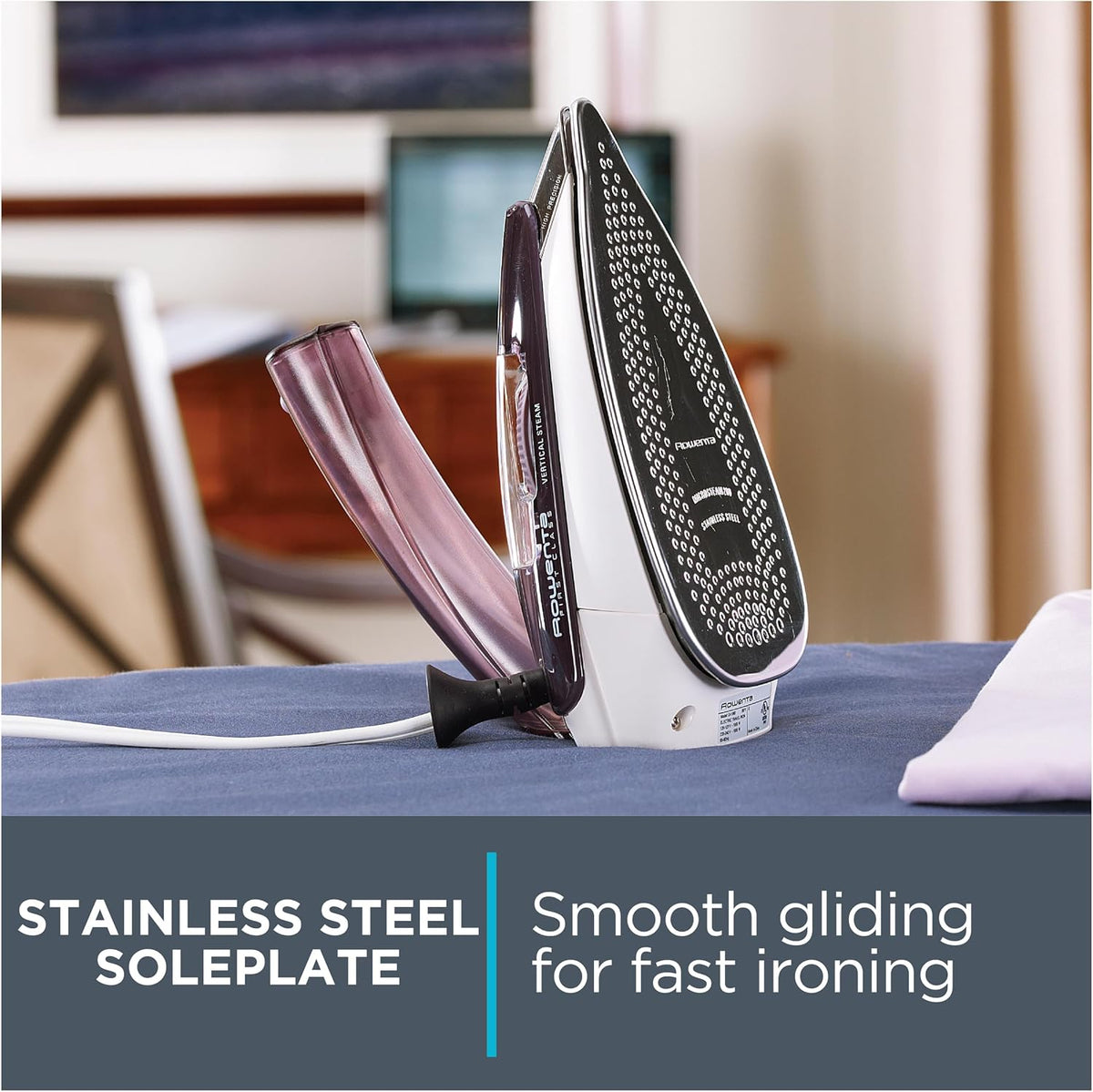 Rowenta Plancha de Viaje, Plancha Compacta de Acero Inoxidable con...