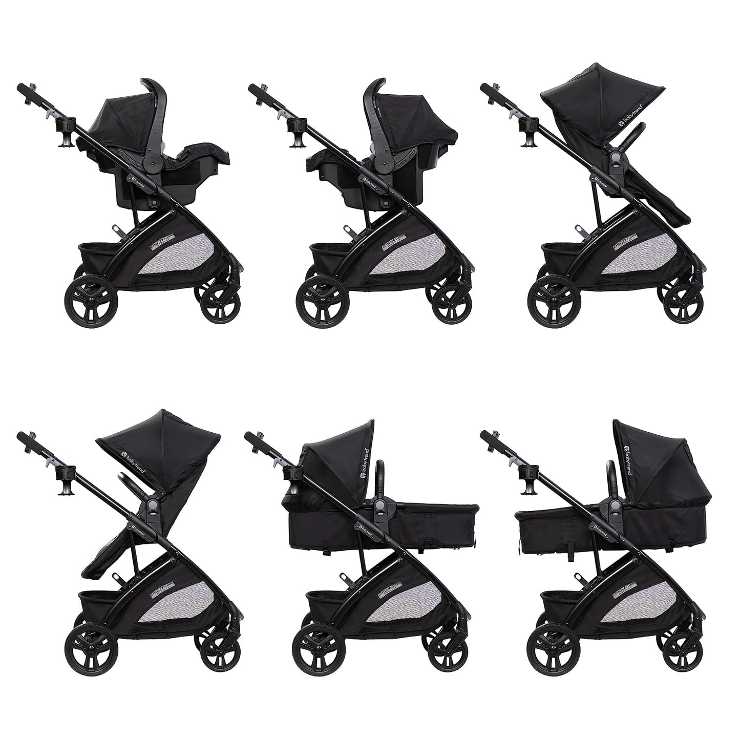 Baby Trend Sistema modular de viaje con interruptor de pasaporte co...
