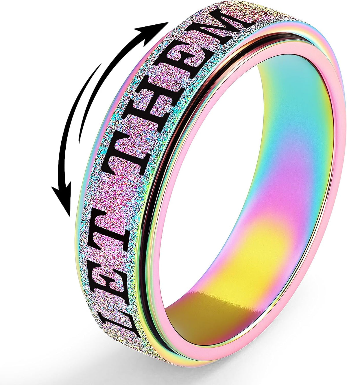 Fidget Toys Anillo de ansiedad para adultos para mujeres: Fidget Sp...