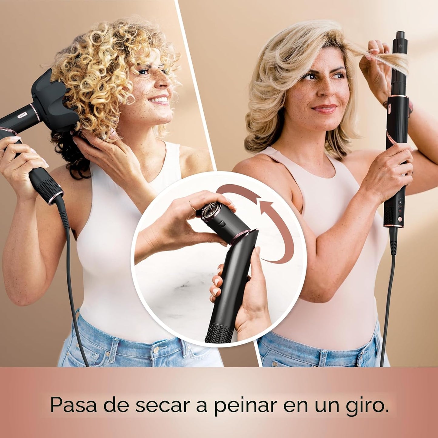 Secador de Pelo Shark | Sistema de Estilo FlexStyle | Cepillo Secad...