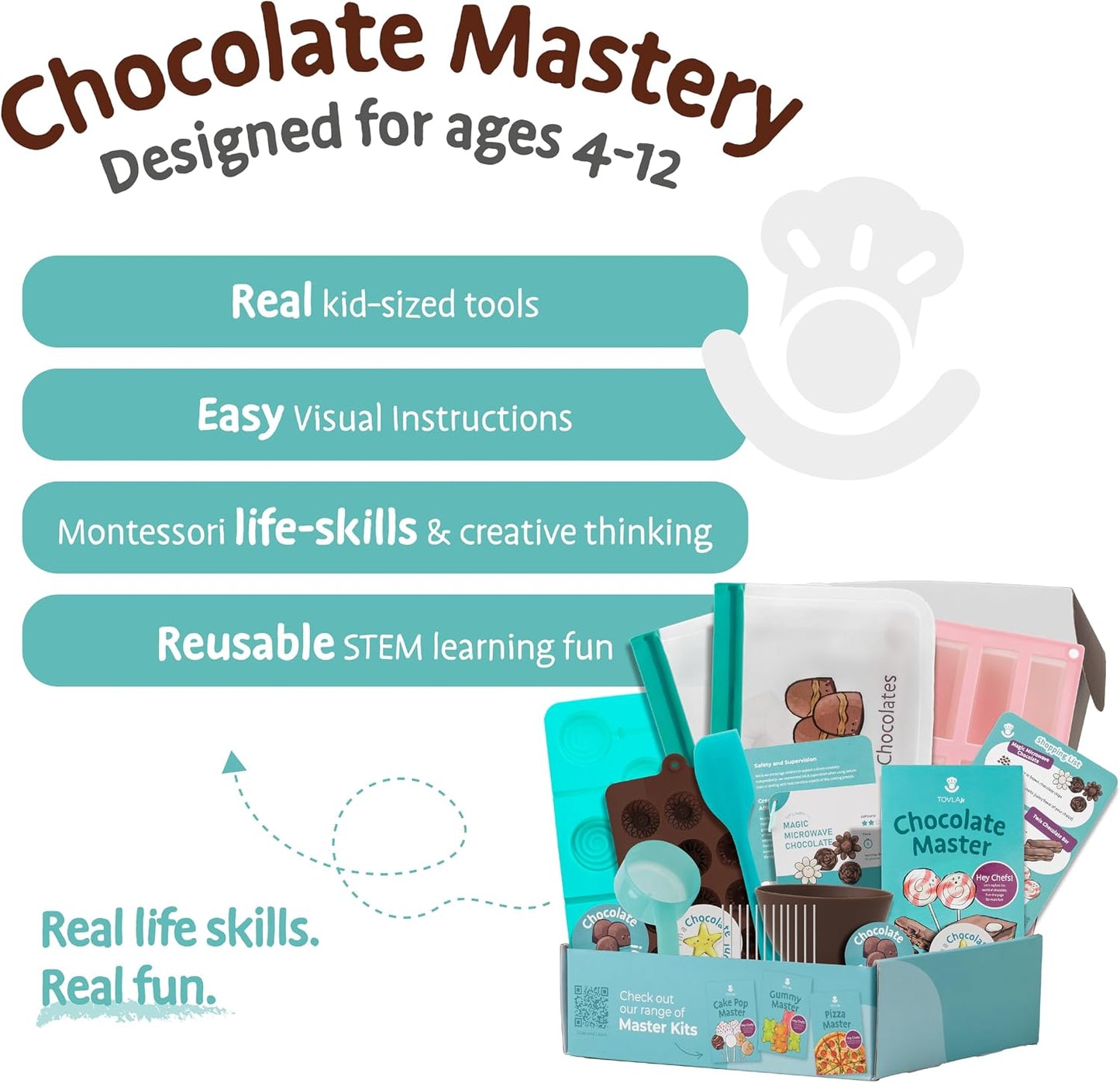 Tovla Jr. Kit de fabricación de chocolate real para niños | Aprende...