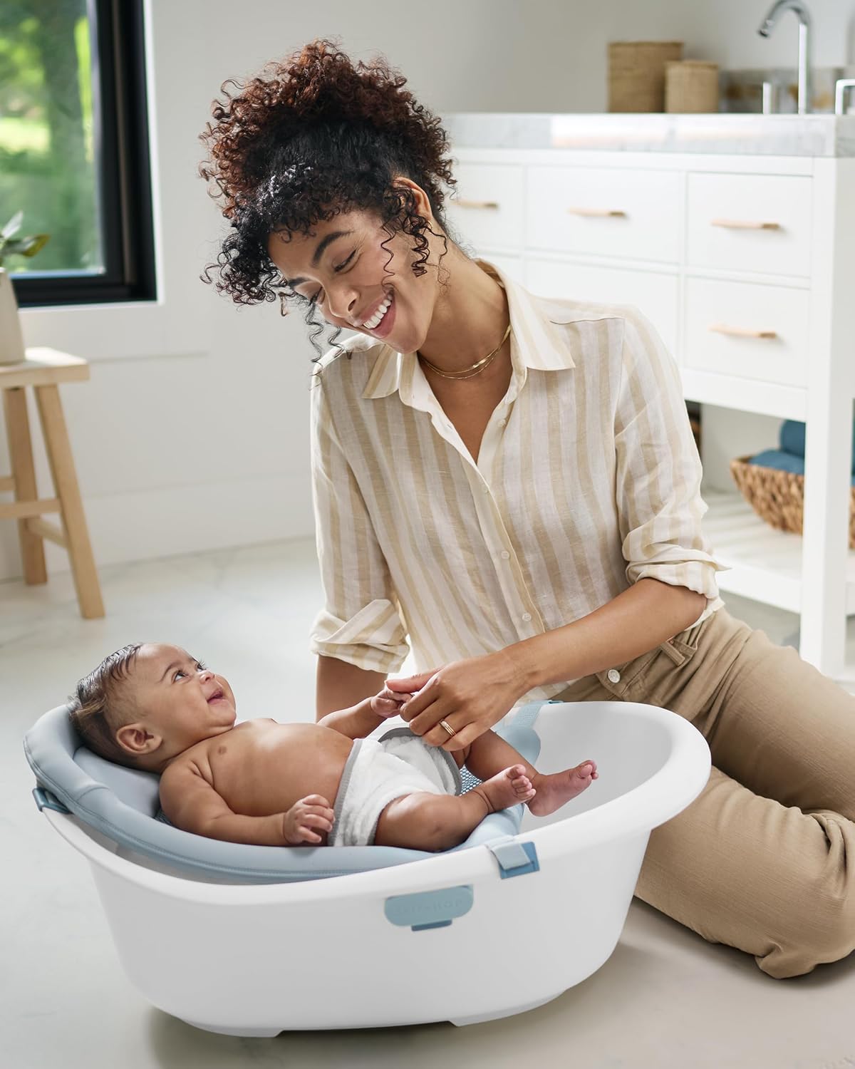 Bañera para bebés Skip Hop 4-en-1 Crece con el bebé Bañera de bebé...