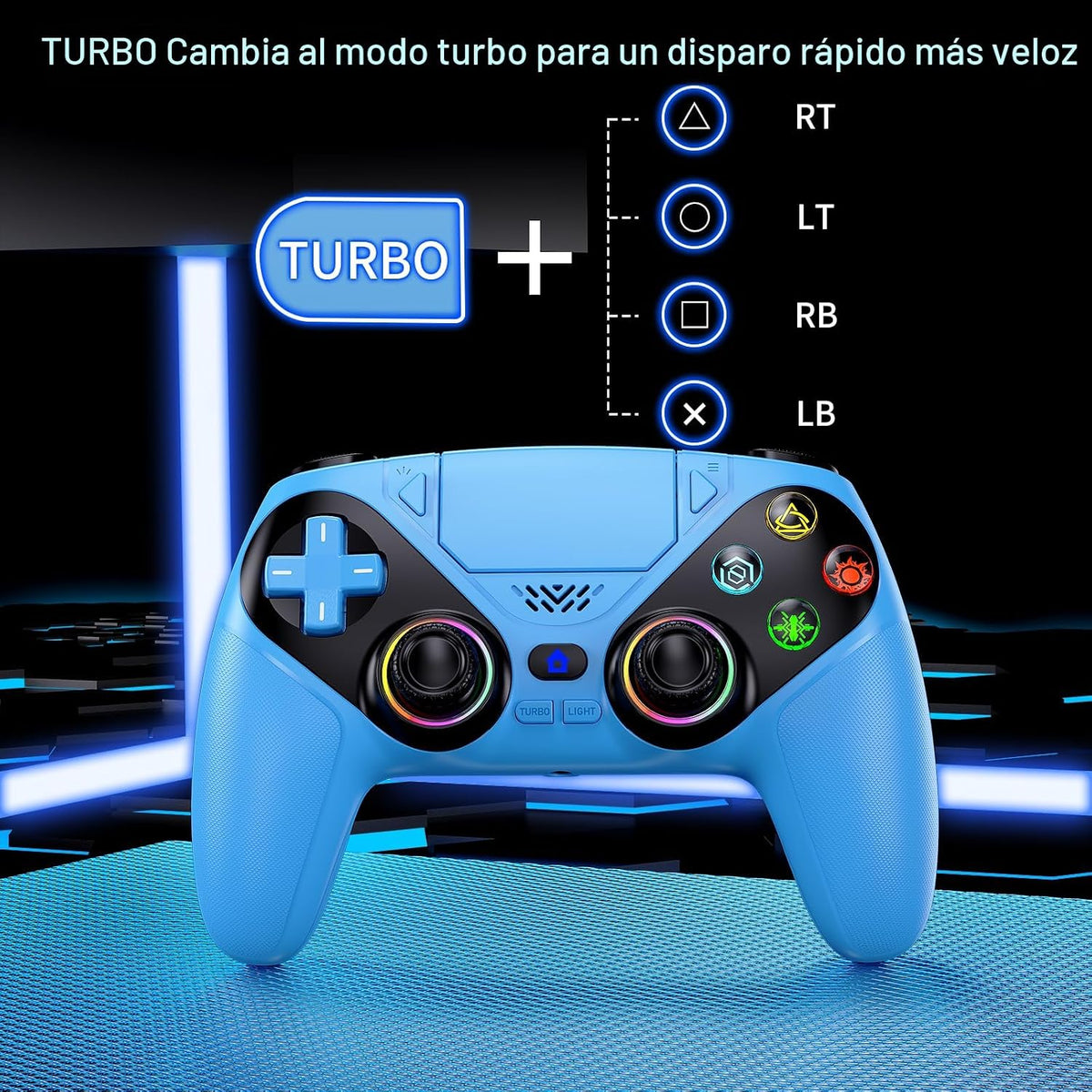 Dinosoo Controlador inalámbrico RGB para PS5\/PlayStation 5 PC, Con...