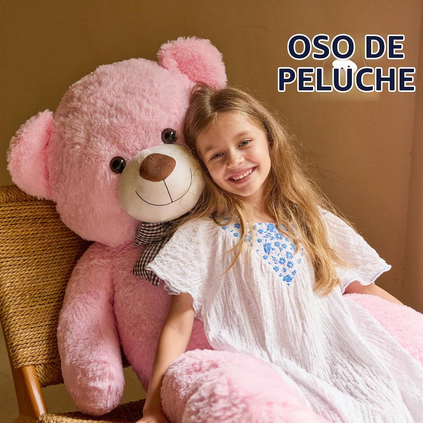 Oso de peluche gigante grande de 47 pulgadas, animales de peluche,...