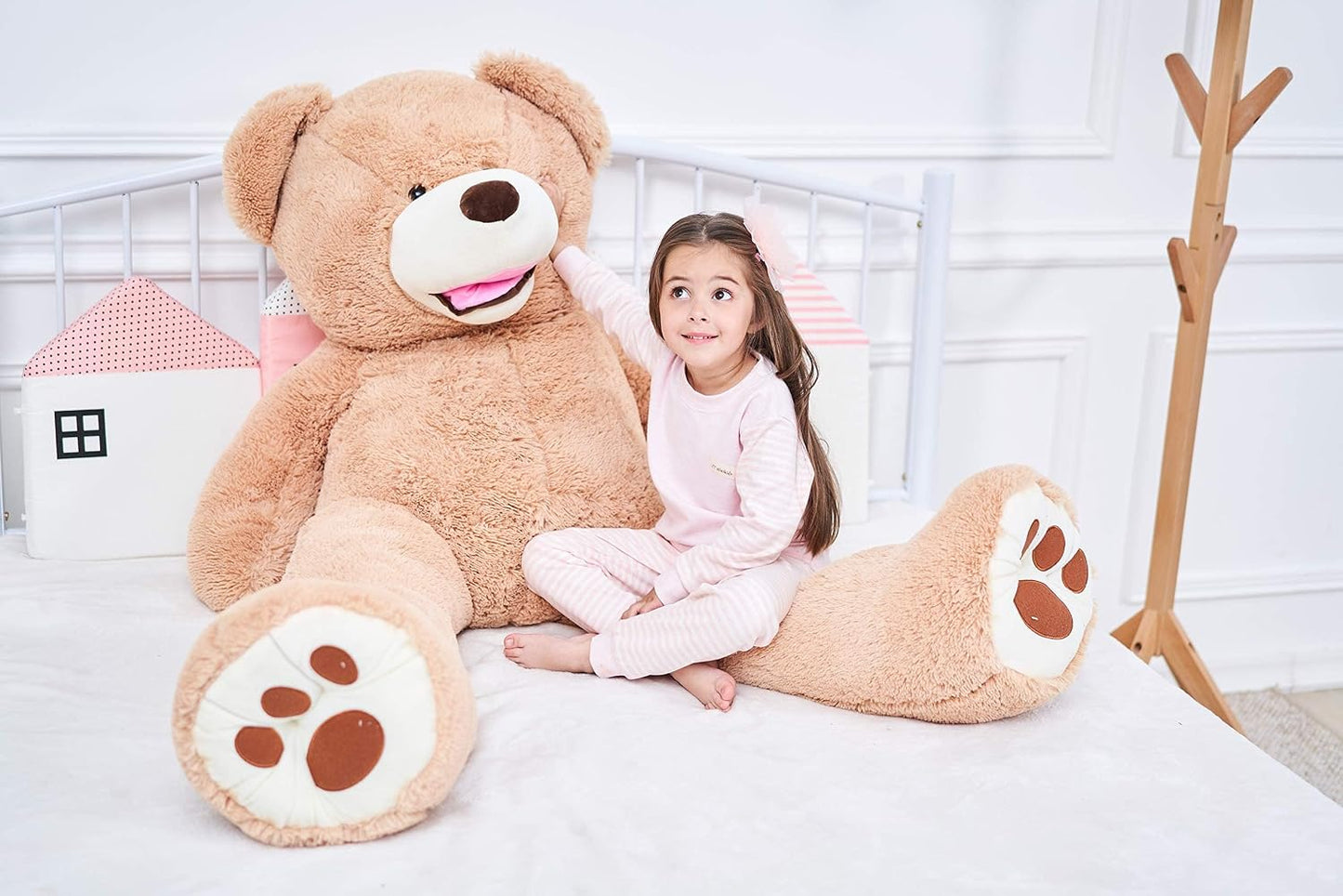 IKASA - Oso de peluche gigante, animales de juguete (Marrón, 63 pul...