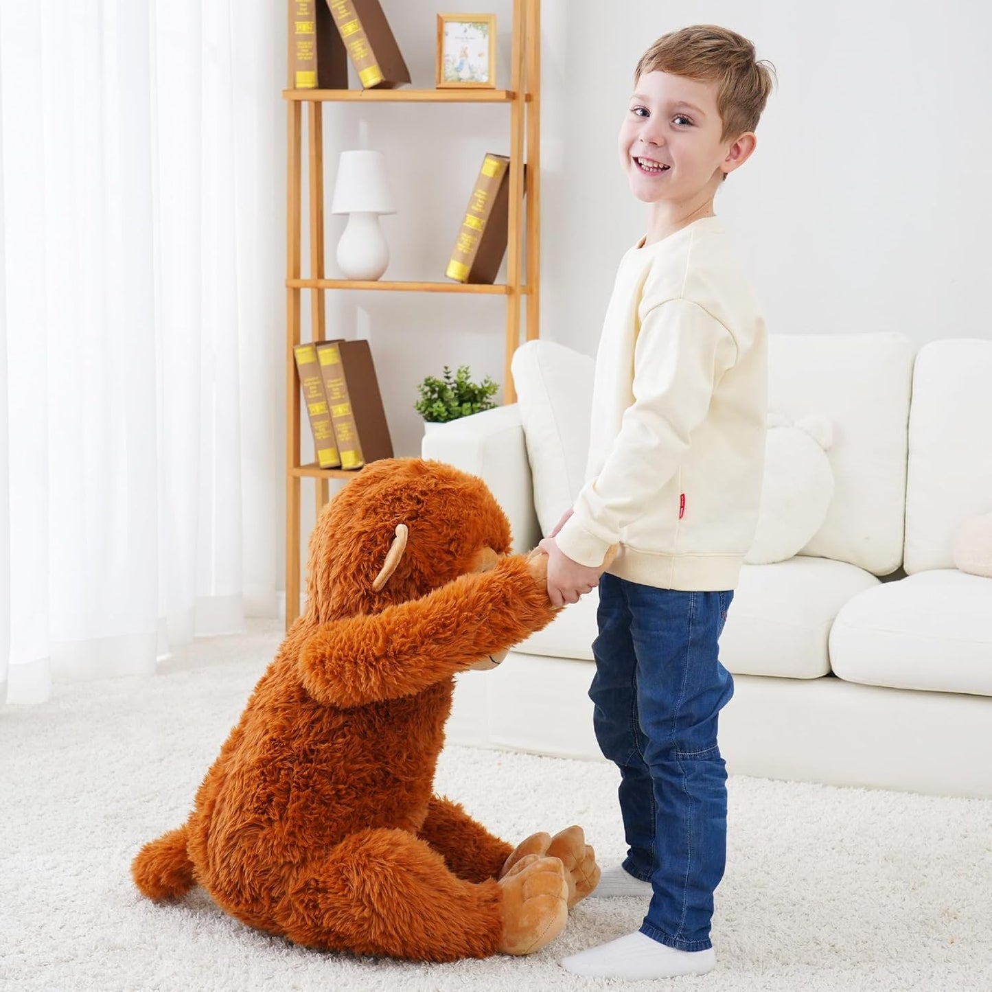 EEYQR Animales de Peluche de Mono Gigante, Juguete de Peluche Grand...
