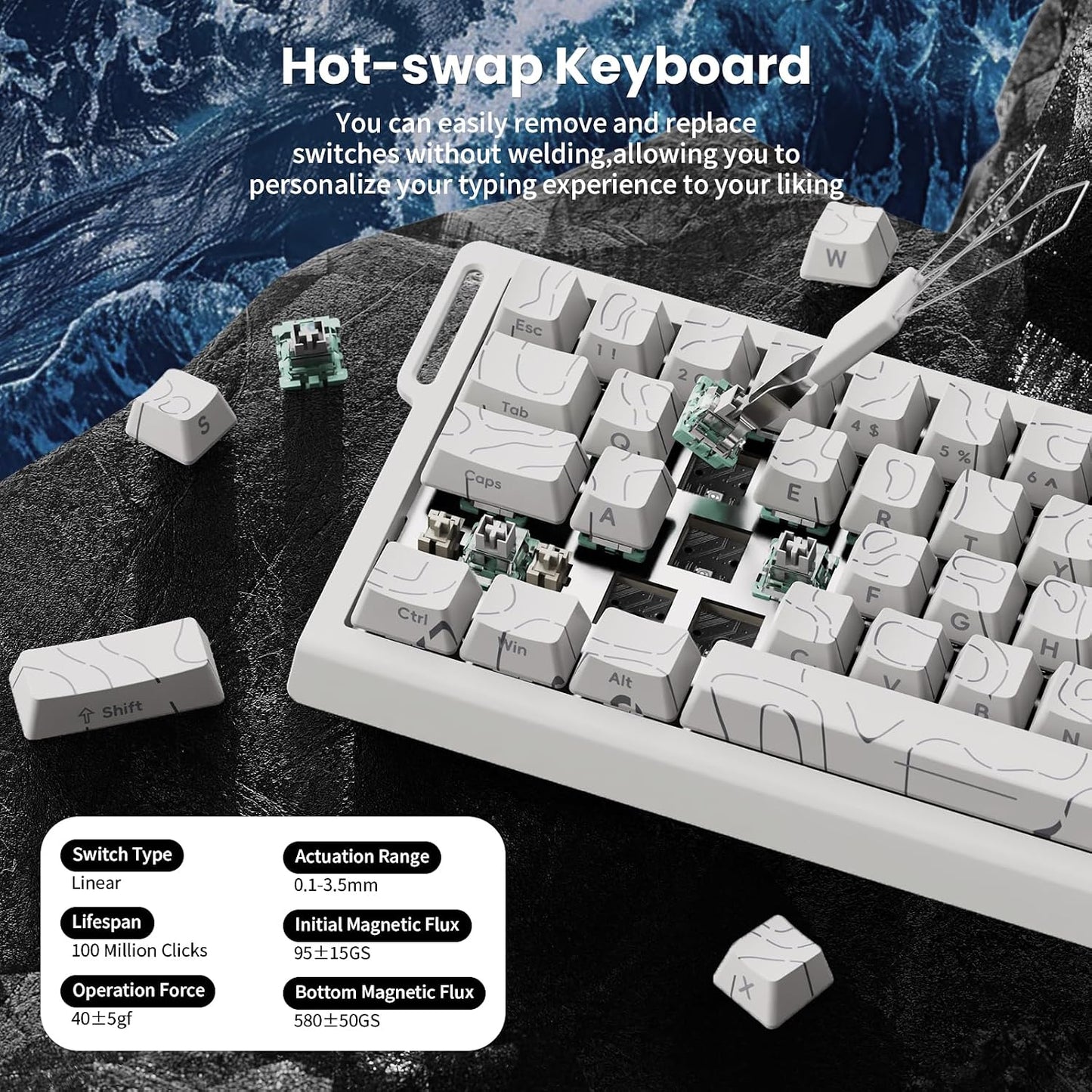 Teclado de Juego ATTACK SHARK X68 HE con Frecuencia de Muestreo de...