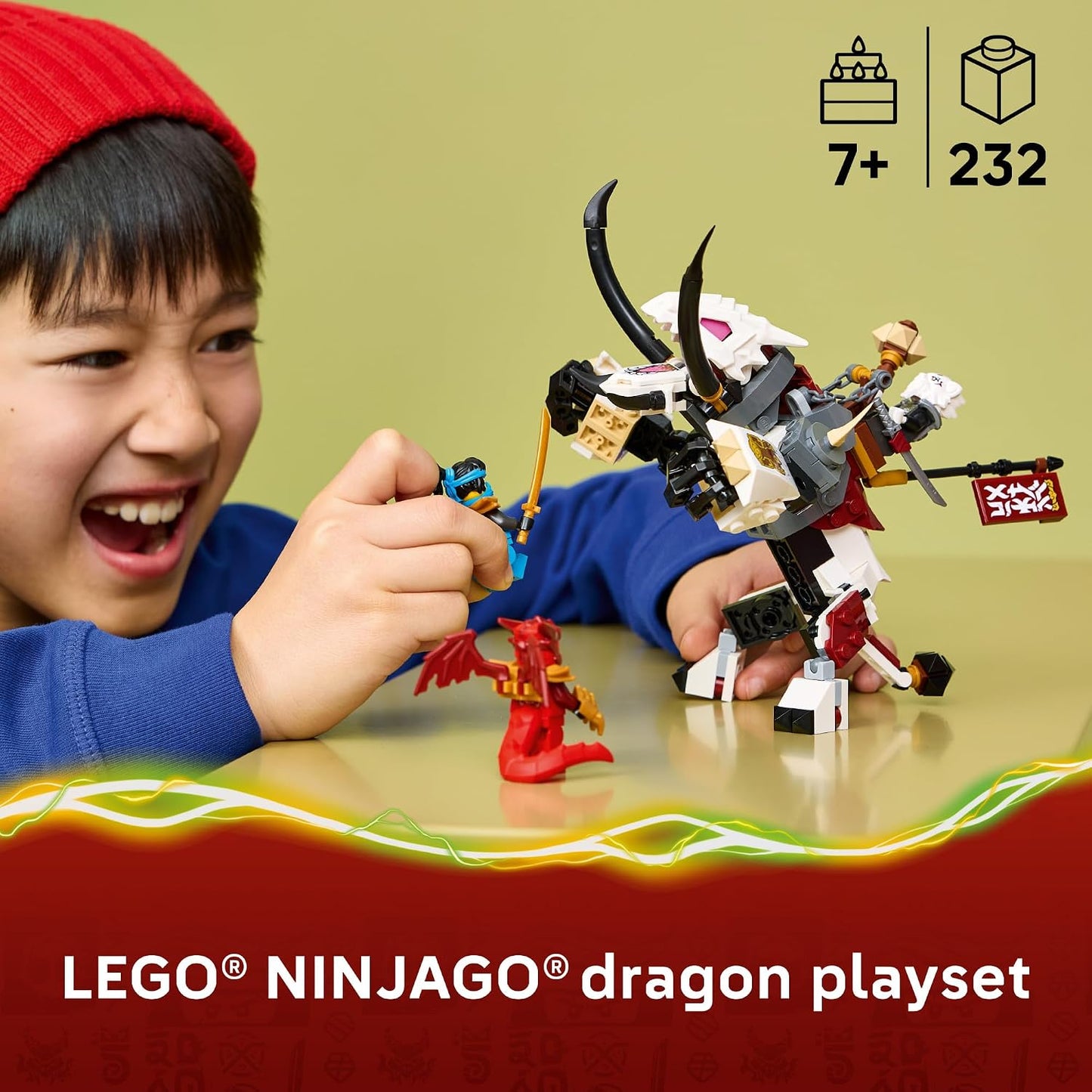 LEGO NINJAGO Zilvar y Grimtak la Bestia Dragón 71863 | Juguetes de...