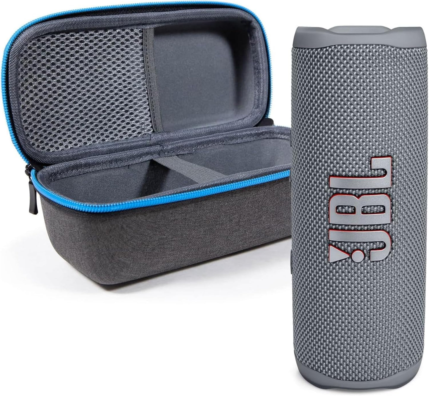 JBL Flip 6 (azul) + paquete con divvi! Funda protectora rígida