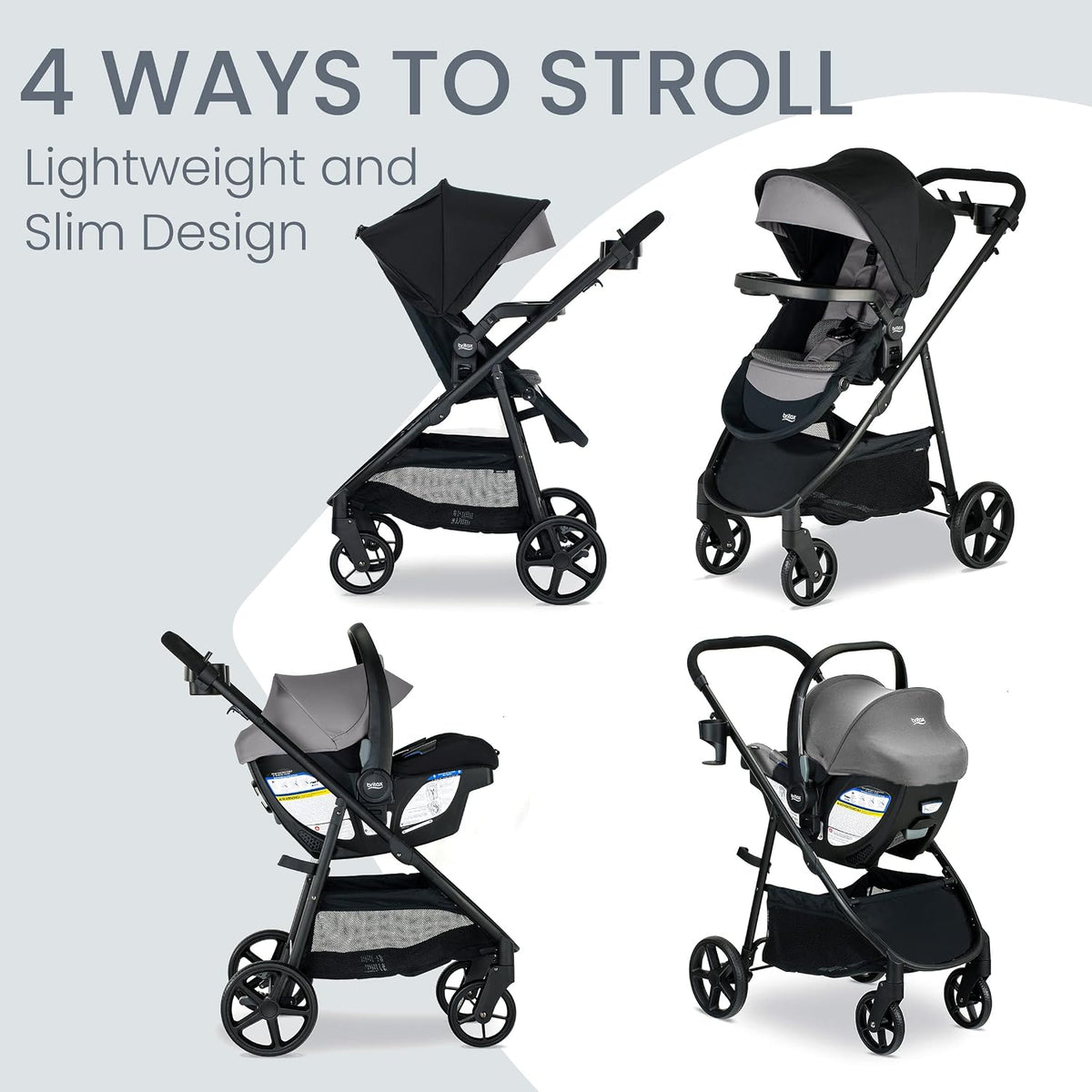Britax Willow Brook S+ Sistema de viaje para bebé, asiento de autom...
