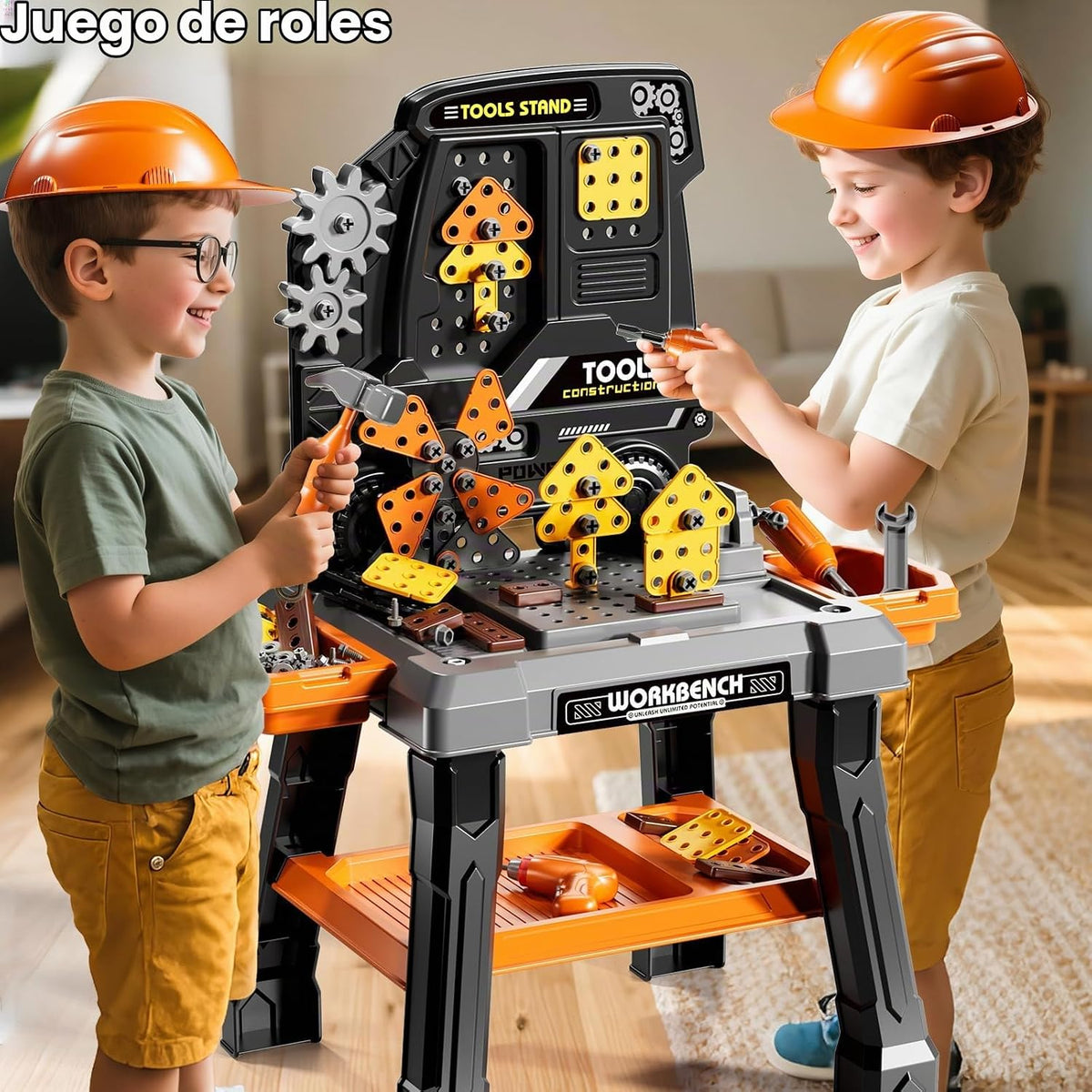 KIZONLY Juego de Juguetes de Herramientas para Niños con Sonido de...