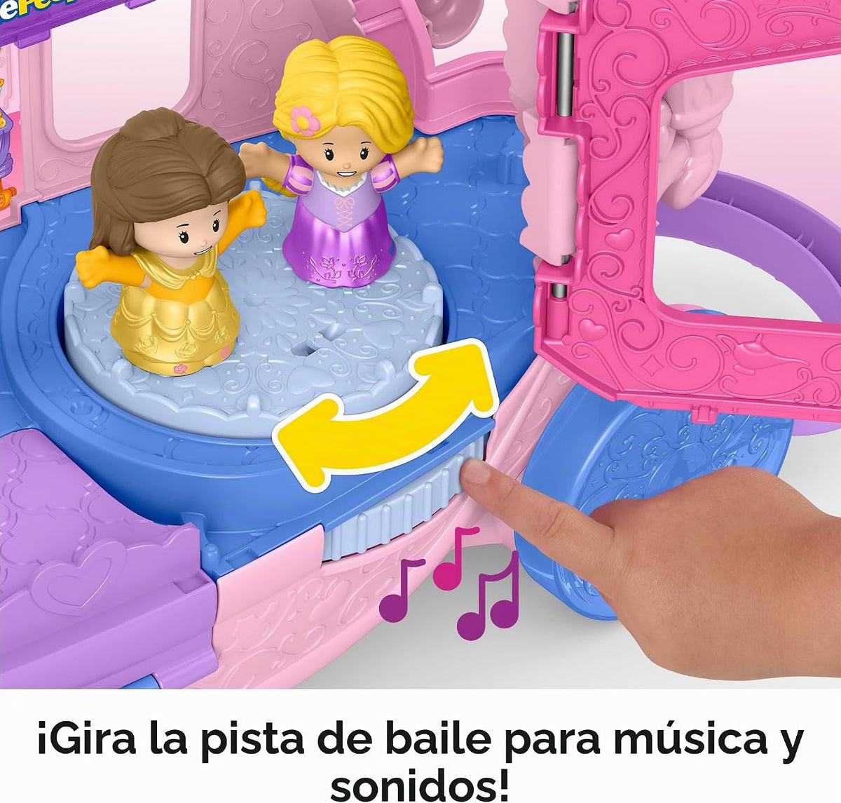 Paquete de Fisher-Price Little People Disney Princess Carrito Music...