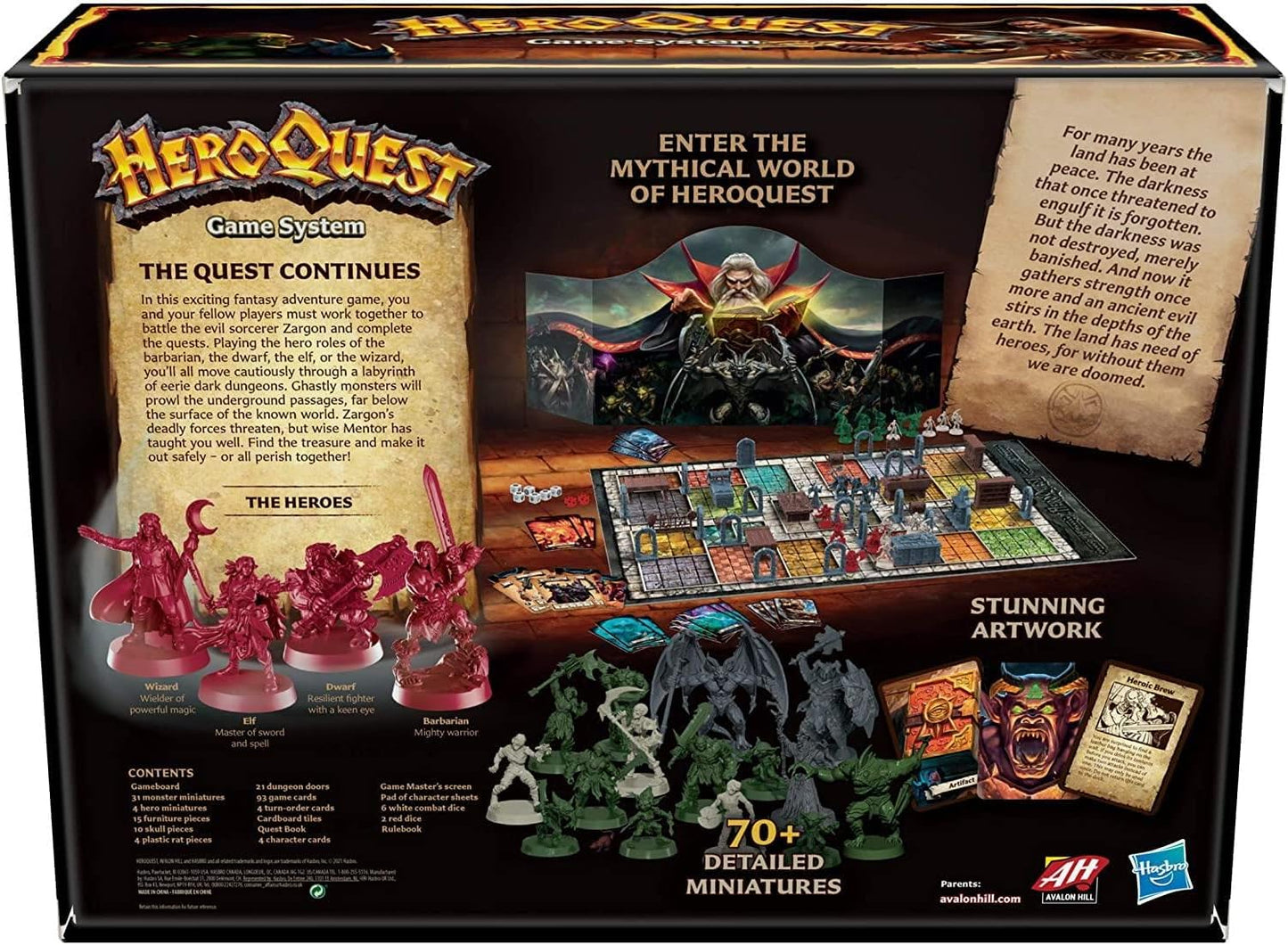 Hasbro Gaming Avalon Hill HeroQuest Sistema de Juego de Mesa de Tab...