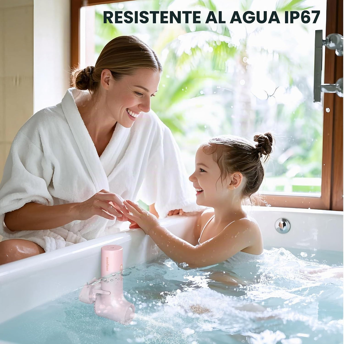 MOMFANN Bañera de chorros de spa, accesorios de bañera portátiles s...