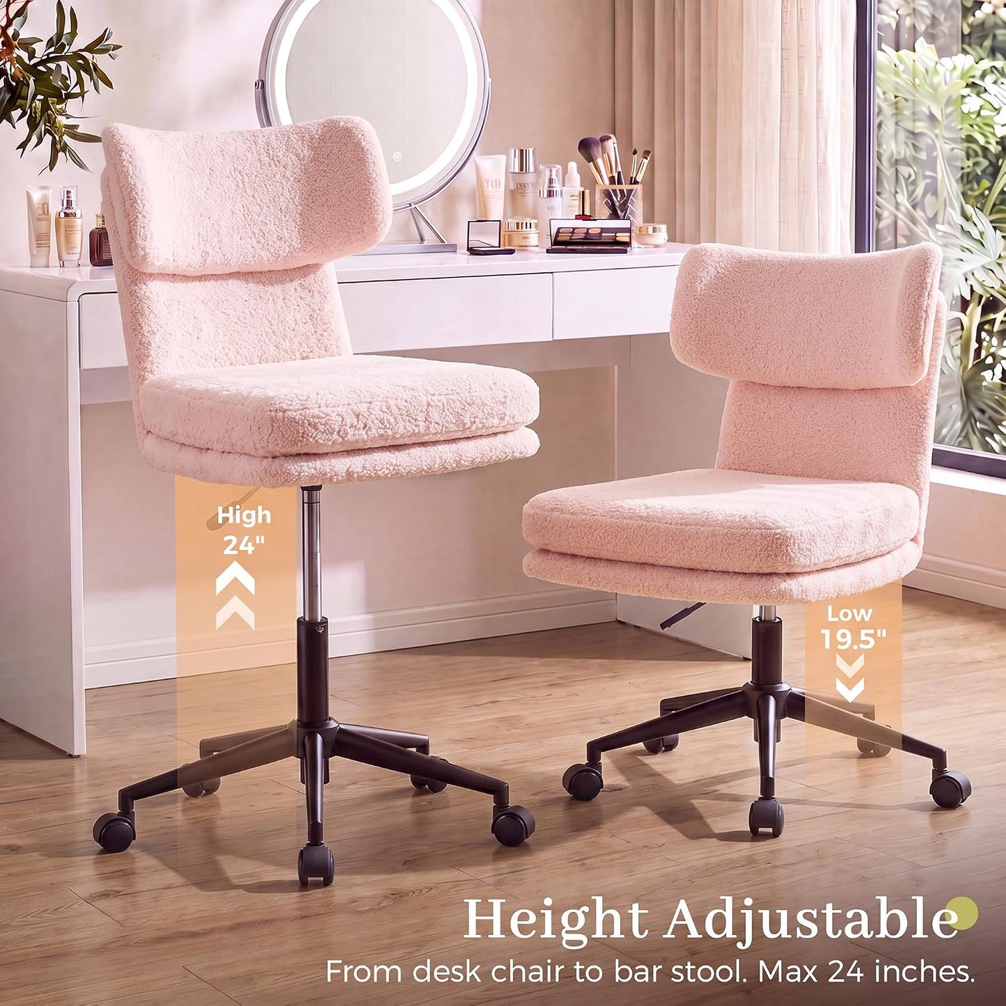 GTPOFFICE Silla de tocador, cómoda silla de oficina, silla de salón...