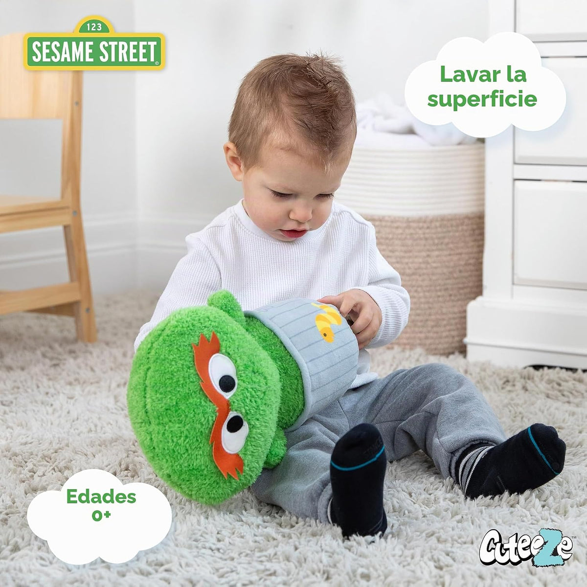 Kids Preferred Sesame Street Oscar the Grouch - Peluche de peluche...