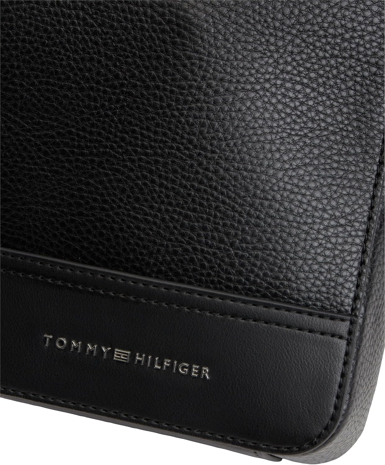 Tommy Hilfiger Mini Reportero Central para hombre, NEGRO Talla única