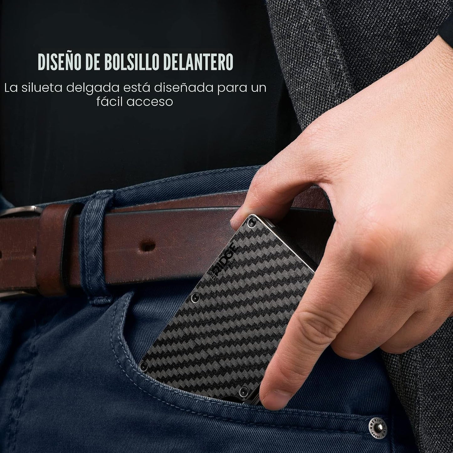 Ridge - Cartera para hombre \u2013 Cartera compacta minimalista del...