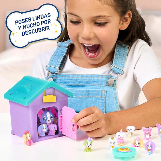 Little Live Pets - Juego de casa para cachorros, 15 mini cachorros...