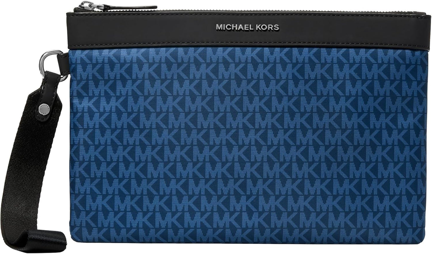 Michael Kors Bolsa de viaje Brooklyn para hombre, herrajes plateado...