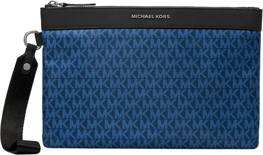 Michael Kors Bolsa de viaje Brooklyn para hombre, herrajes plateado...