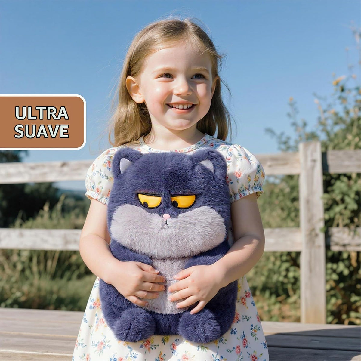 Riverwar Juguete de peluche de gato gruñón, lindo regalo grande de...