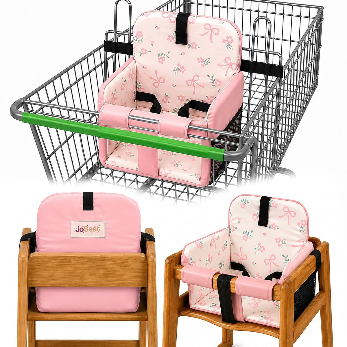 JoSeat Funda de asiento de carrito de compras para bebé, silla alta...