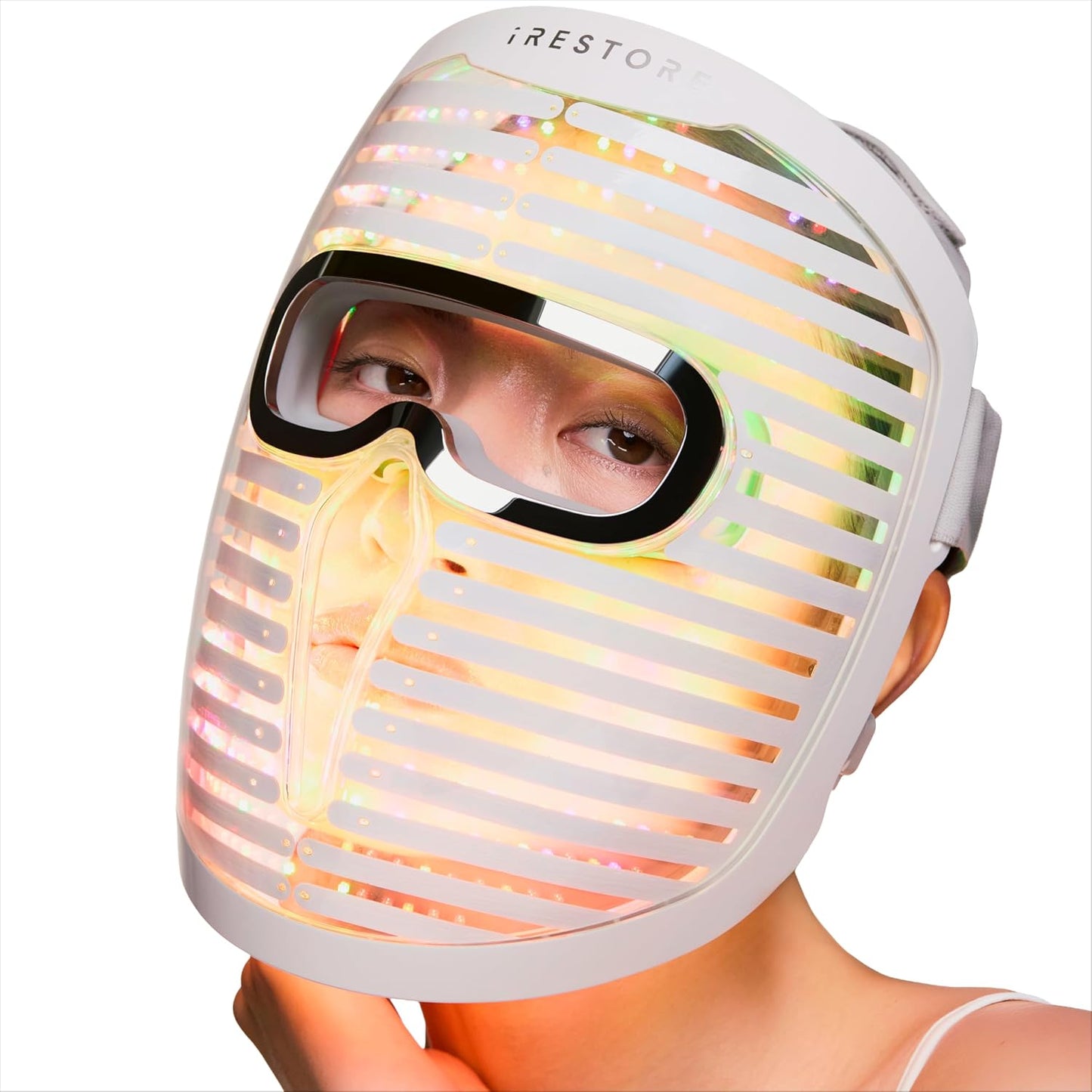 iRestore Mascarilla facial Pro, terapia de luz roja de 8 longitudes...
