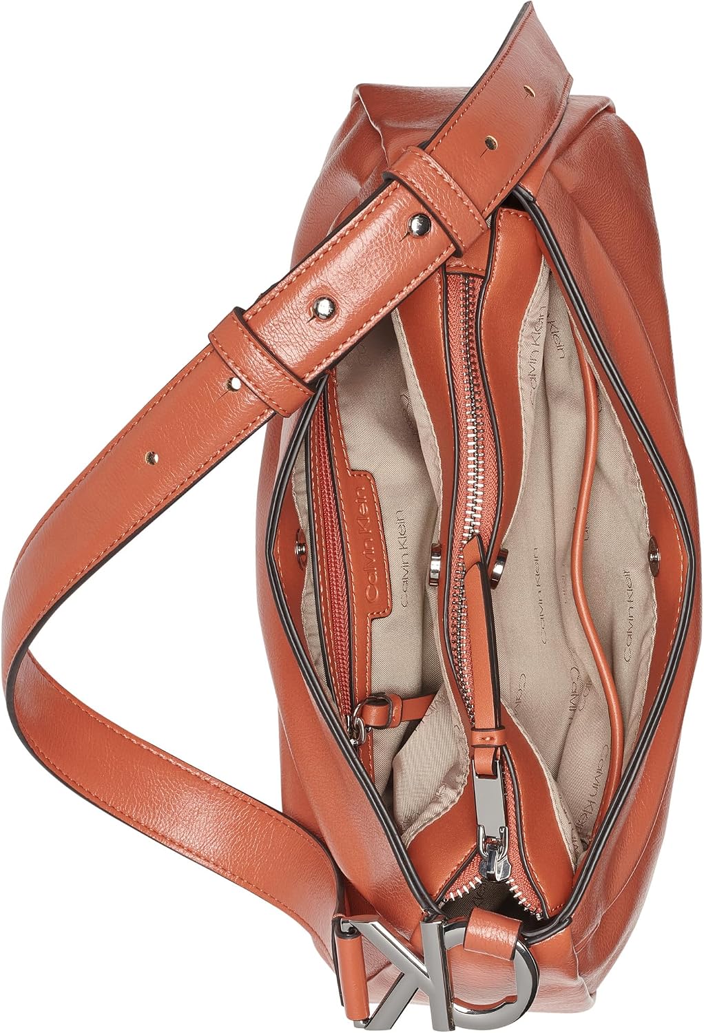 Calvin Klein Tina Top - Bolso de hombro con cremallera para mujer