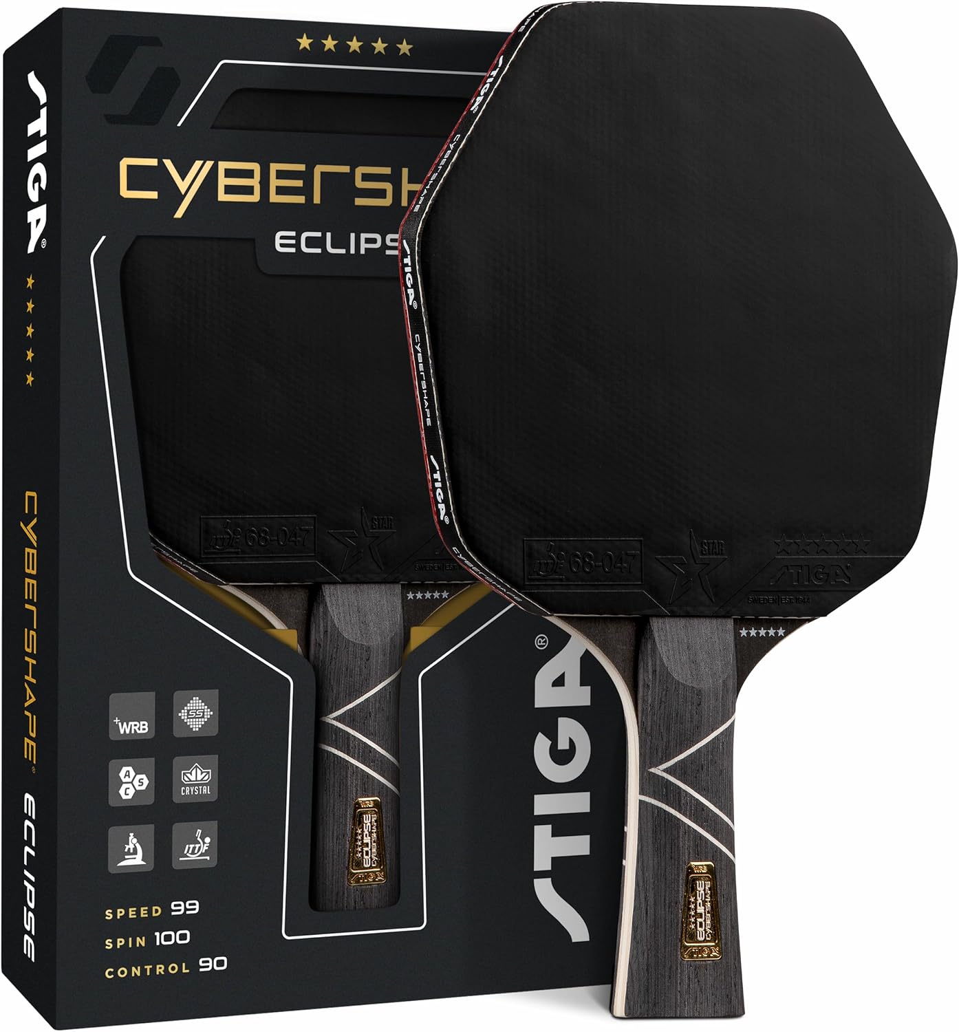 STIGA Cybershape Eclipse - Pala de ping pong | Paleta de calidad de...
