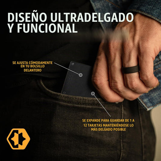 Ridge - Cartera para hombre \u2013 Cartera compacta minimalista del...