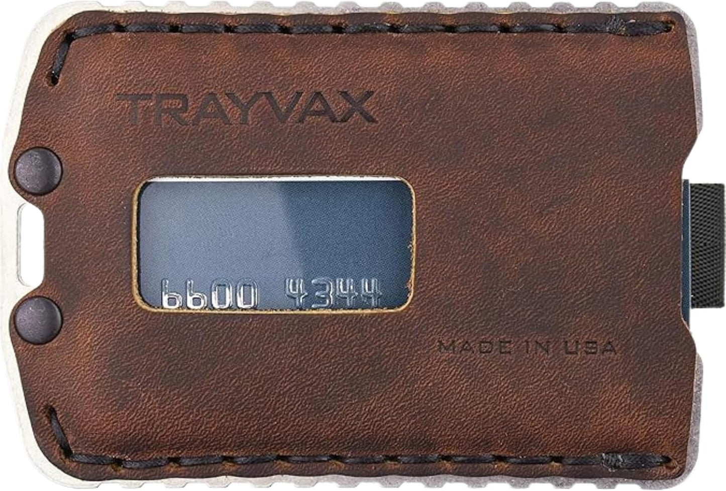 Trayvax Ascent - Cartera con bolsillo frontal RFID para dinero y ta...
