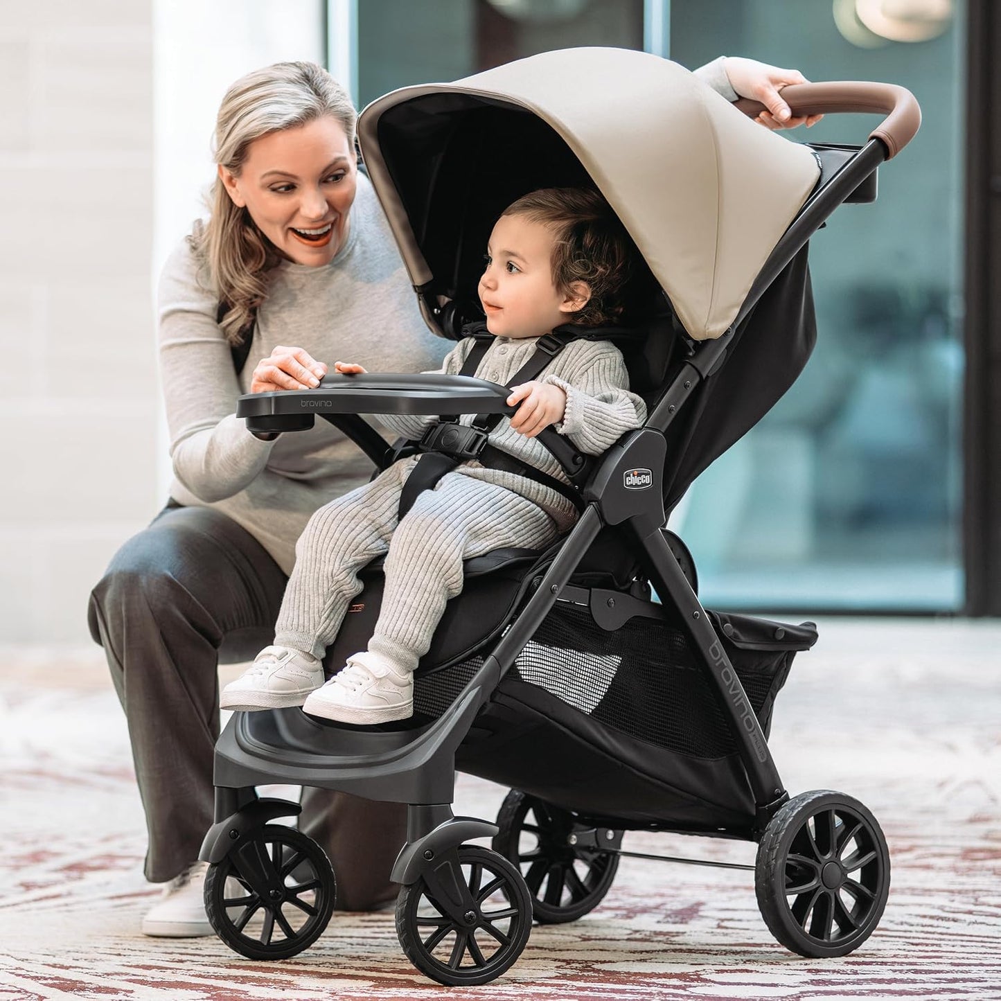 Chicco Bravino Plus - Cochecito ligero, cochecito de viaje compacto...