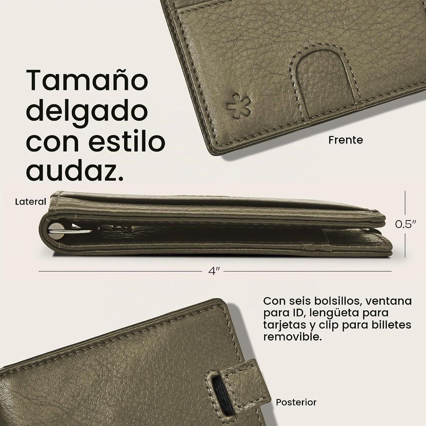 Swear Brands Billetera Delgada con Clip para Dinero | Billetera Min...