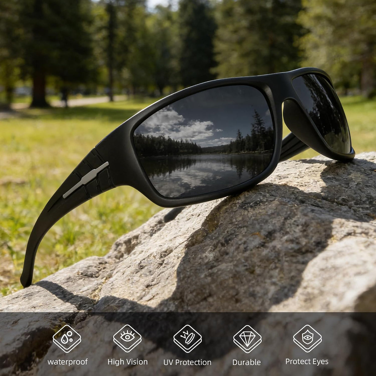 XVXV Gafas de sol deportivas polarizadas para hombres, gafas de sol...