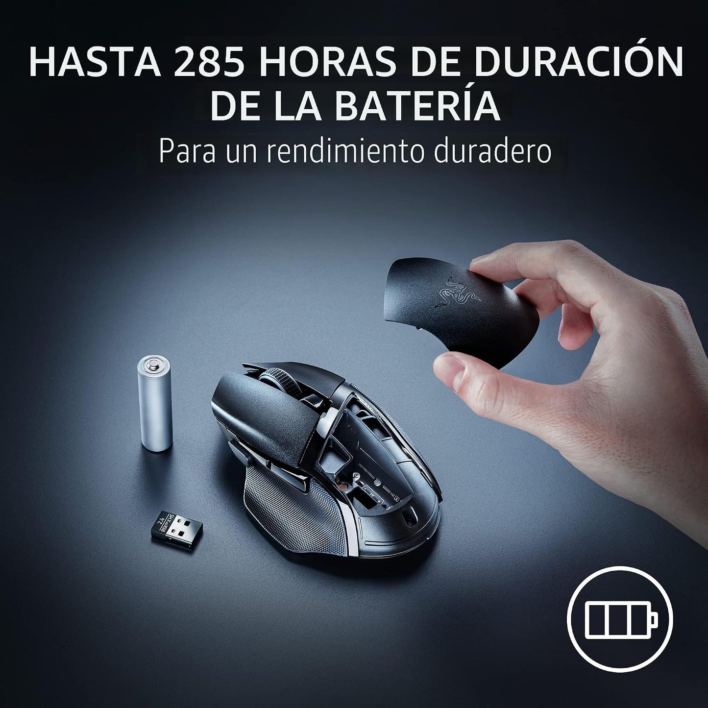 Razer Basilisk V3 X HyperSpeed - Ratón inalámbrico personalizable p...