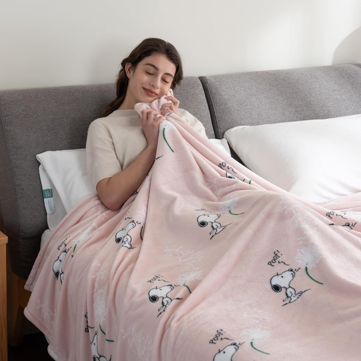 Berkshire Blanket Peanuts® VelvetLoft® - Manta de felpa de Snoopy c...
