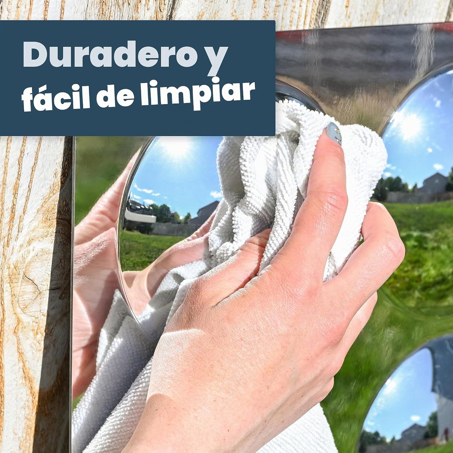 Spark &amp; Wow Espejo sensorial de pared para niños pequeños, gran...