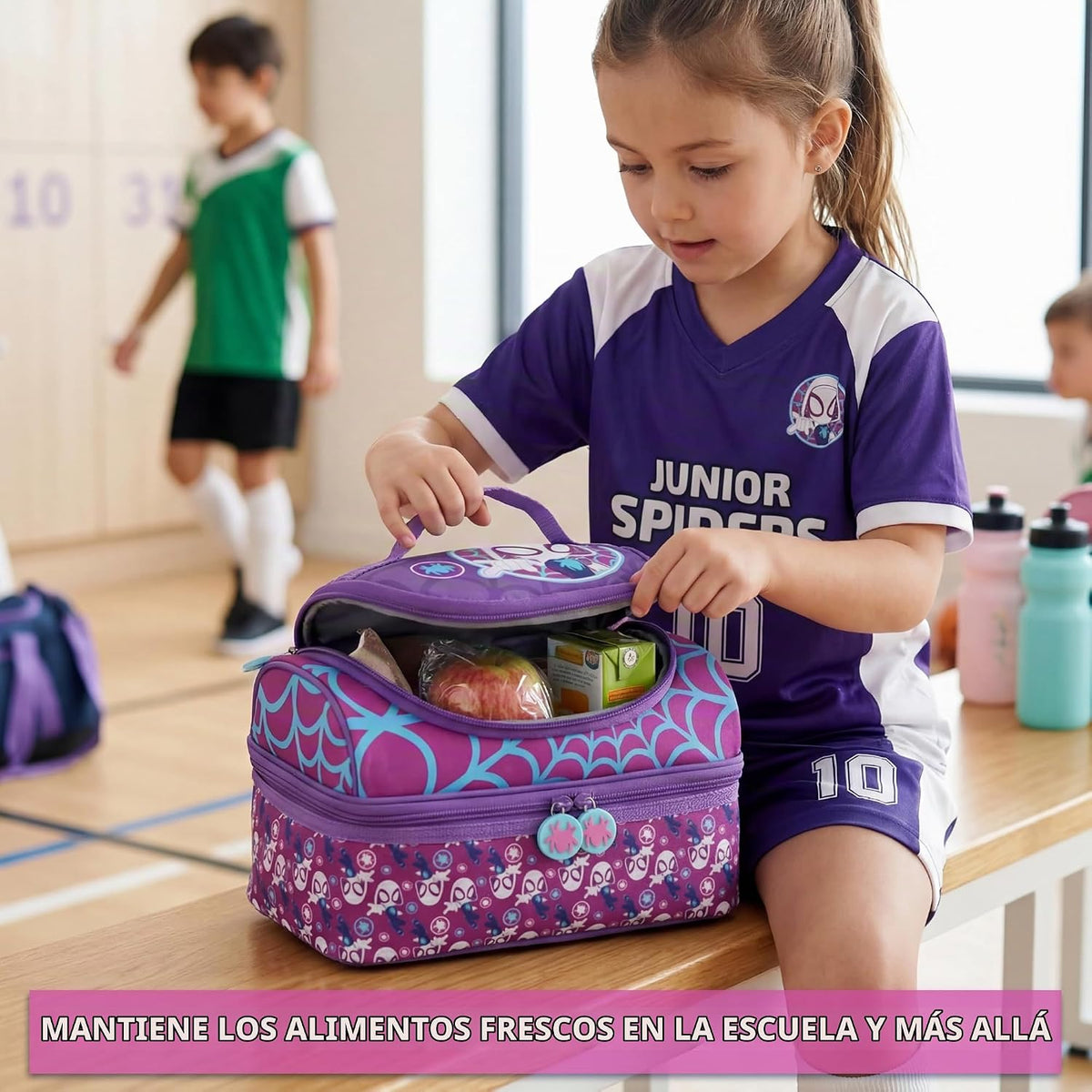 Get Trend Marvel Ghost Spider - Bolsa de almuerzo reutilizable con...