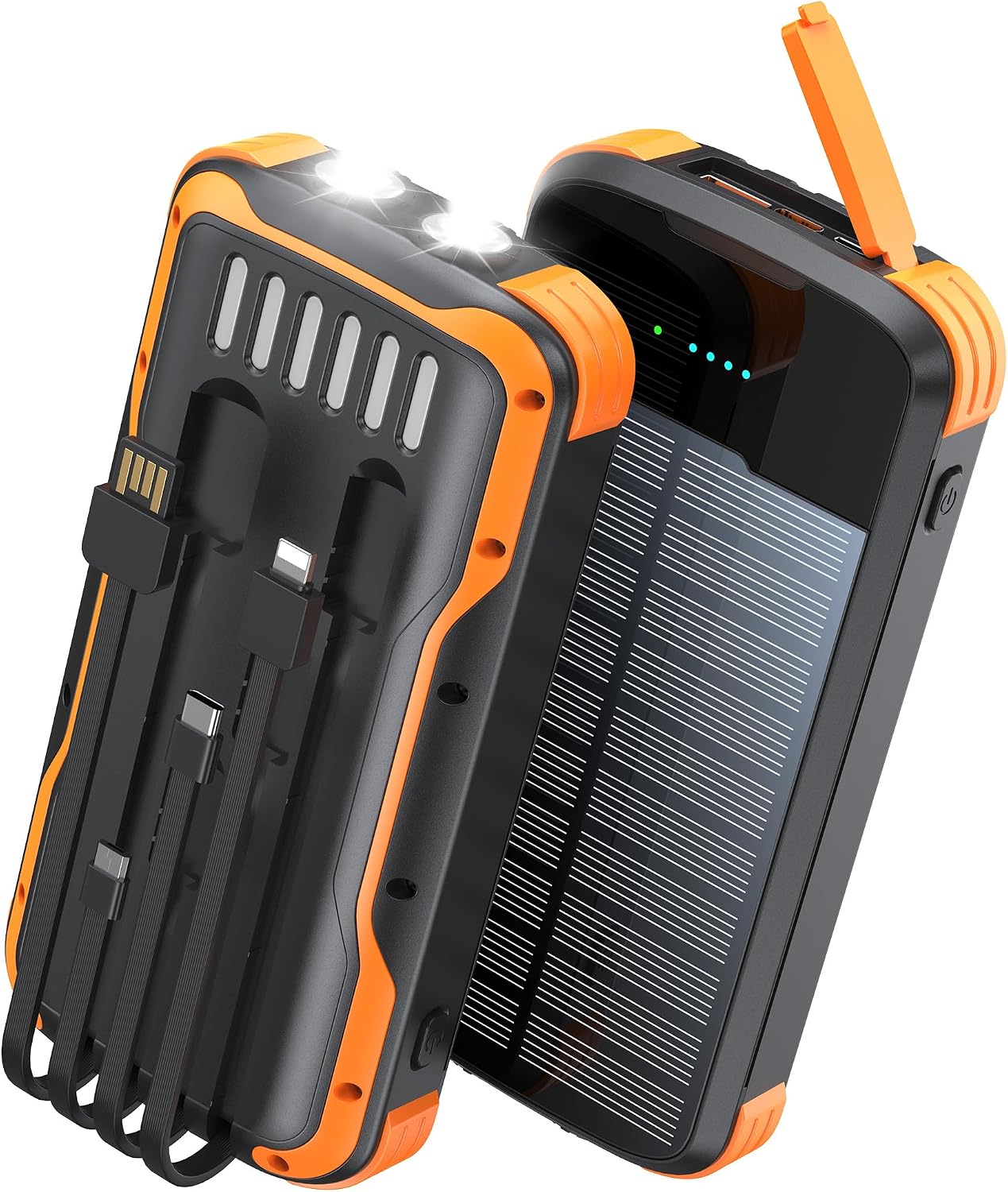 SOXONO Cargador Solar Banco de Energía, Batería Externa de Carga Rá...