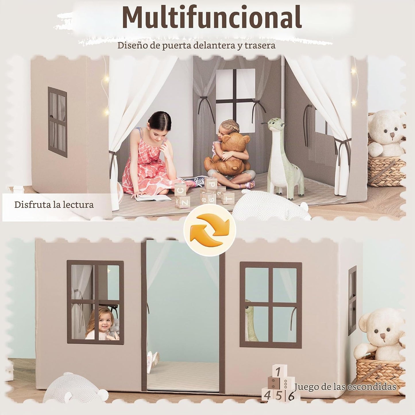 HOMMOW - Tiendas de campaña grandes para niños de 0.5 a 12 años | L...